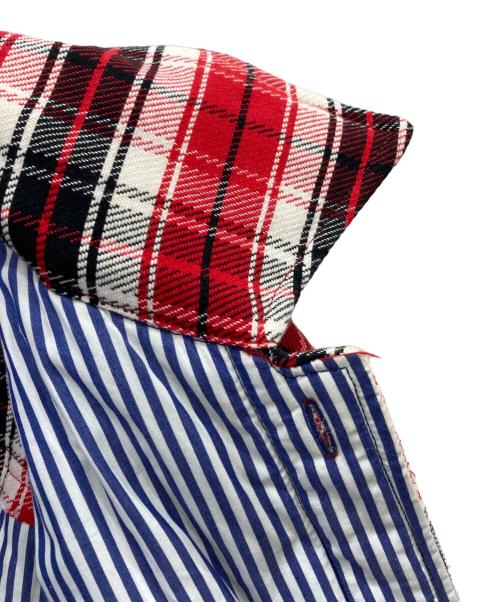 DIESEL（ディーゼル）DIESEL (ディーゼル) リバーシブル中綿チェックジャケット レッド サイズ:Sの古着・服飾アイテム