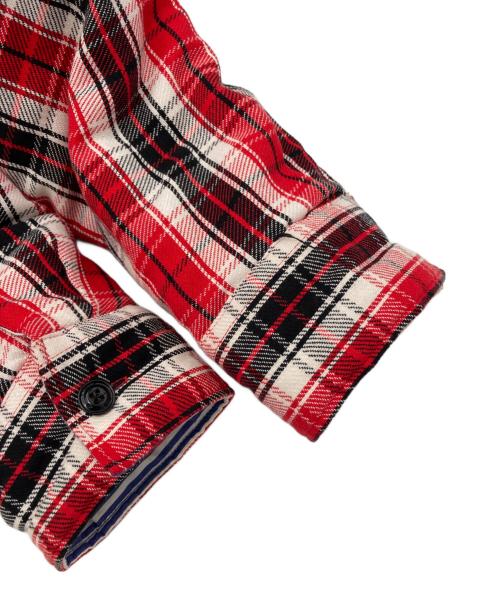 DIESEL（ディーゼル）DIESEL (ディーゼル) リバーシブル中綿チェックジャケット レッド サイズ:Sの古着・服飾アイテム