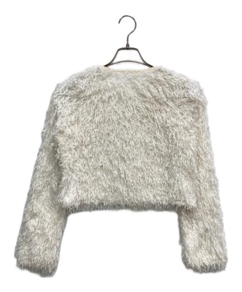 FRAY ID（フレイ アイディー）FRAY ID (フレイ アイディー) フェザーリボンカーディガン アイボリー サイズ:FREEの古着・服飾アイテム