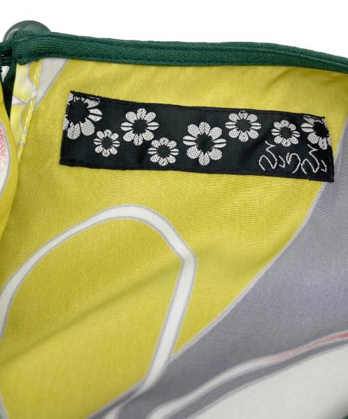 ふりふ（フリフ）ふりふ (フリフ) 背開き和モダン花柄ワンピース グリーン サイズ:Mの古着・服飾アイテム