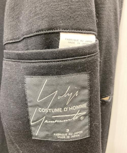 YOHJI YAMAMOTO CUSTOME D’HOMME（ヨウジヤマモト コスチューム ド オム）YOHJI YAMAMOTO CUSTOME D’HOMME (ヨウジヤマモト コスチューム ド オム) 2Bアンコンジャケット ブラック サイズ:3の古着・服飾アイテム