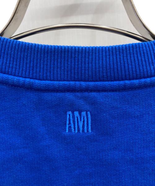 AMI PARIS（アミ パリス）AMI PARIS (アミ パリス) ロゴ刺繍クルーネックスウェット ブルー サイズ:XSの古着・服飾アイテム
