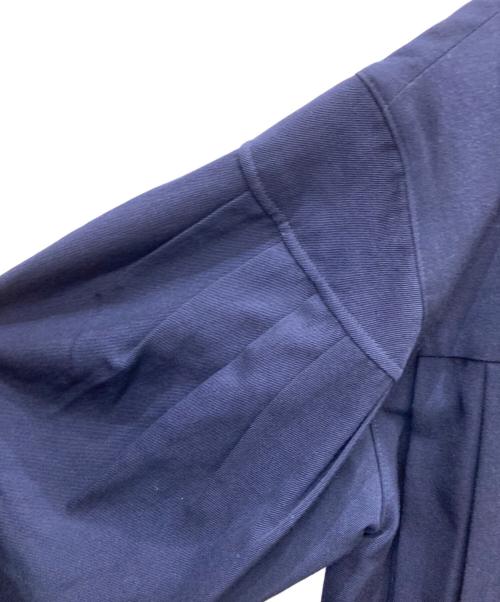 Y's（ワイズ）Y's (ワイズ) スタンドカラーギャザーウールコート ネイビー サイズ:表記なしの古着・服飾アイテム