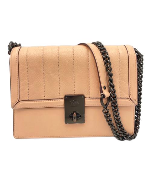 COACH（コーチ）COACH (コーチ) ハットンショルダーバッグウィズキルティング ピンク サイズ:表記なしの古着・服飾アイテム