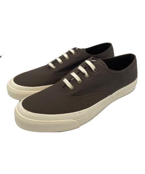 MAISON et VOYAGE（メゾンエボヤージュ）MAISON et VOYAGE (メゾンエボヤージュ) キャンバススニーカー ブラウン サイズ:US9の古着・服飾アイテム