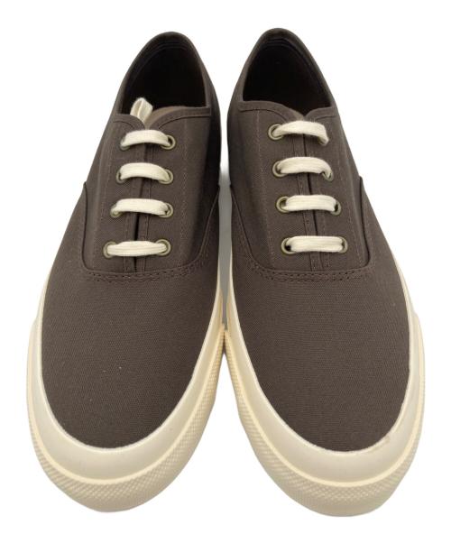 MAISON et VOYAGE（メゾンエボヤージュ）MAISON et VOYAGE (メゾンエボヤージュ) キャンバススニーカー ブラウン サイズ:US9の古着・服飾アイテム