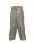 GIORGIO ARMANI（ジョルジョアルマーニ）の古着「サイドアジャスター2タックウールパンツ」｜グレー