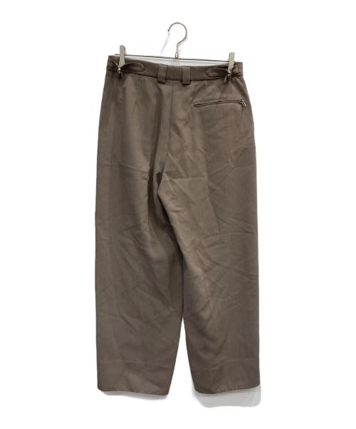 GIORGIO ARMANI（ジョルジョアルマーニ）GIORGIO ARMANI (ジョルジョアルマーニ) サイドアジャスターレーヨンタックパンツ ライトブラウン サイズ:46の古着・服飾アイテム