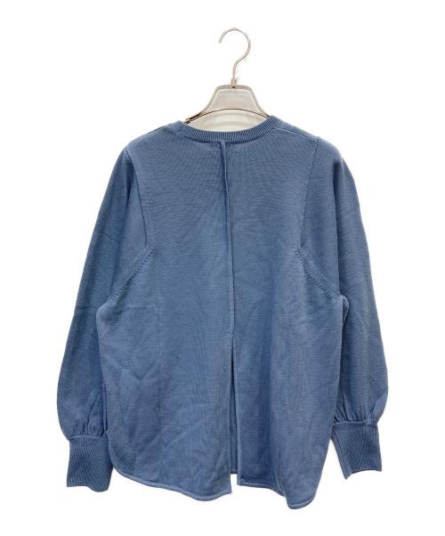 BALLSEY（ボールジィ）BALLSEY (ボールジィ) エクストラファインウール バックスリットプルオーバー ブルー サイズ:Sの古着・服飾アイテム