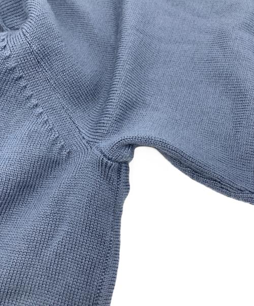 BALLSEY（ボールジィ）BALLSEY (ボールジィ) エクストラファインウール バックスリットプルオーバー ブルー サイズ:Sの古着・服飾アイテム