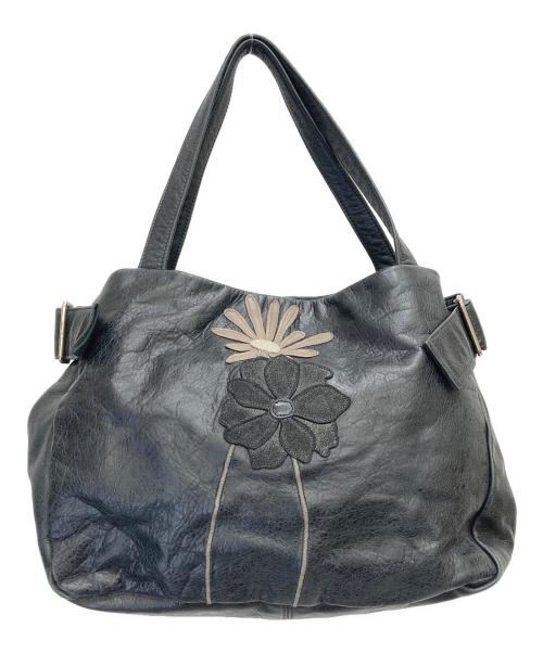 Susannah Hunter（スザンナハンター）Susannah Hunter (スザンナハンター) 花柄ハンドバッグ ブラック サイズ:表示なしの古着・服飾アイテム