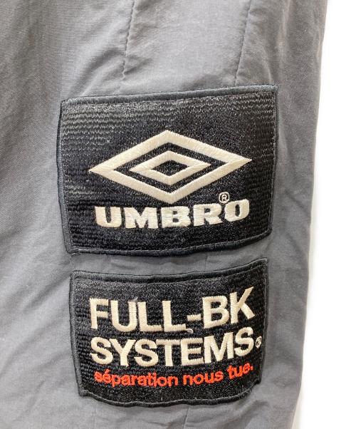 UMBRO（アンブロ）UMBRO (アンブロ) FULL-BK (フルビーケー) ATMOS (アトモス) BREAKER PANTS ブラック サイズ:Lの古着・服飾アイテム