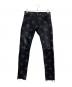 TAKAHIROMIYASHITA TheSoloIst.（タカヒロミヤシタ ザソロイスト）の古着「star patterned stretch slim tapered 6 pocket jean」｜ブラック