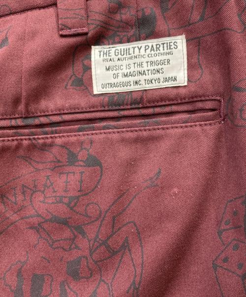 WACKO MARIA（ワコマリア）WACKO MARIA (ワコマリア) ワークハーフパンツ ボルドー サイズ:Ⅿの古着・服飾アイテム