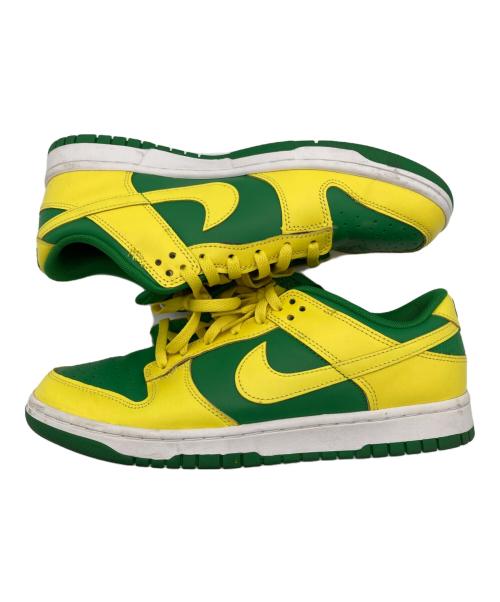 NIKE（ナイキ）NIKE (ナイキ) Dunk Low REVERSE BRAZIL グリーン×イエロー サイズ:28.5cmの古着・服飾アイテム
