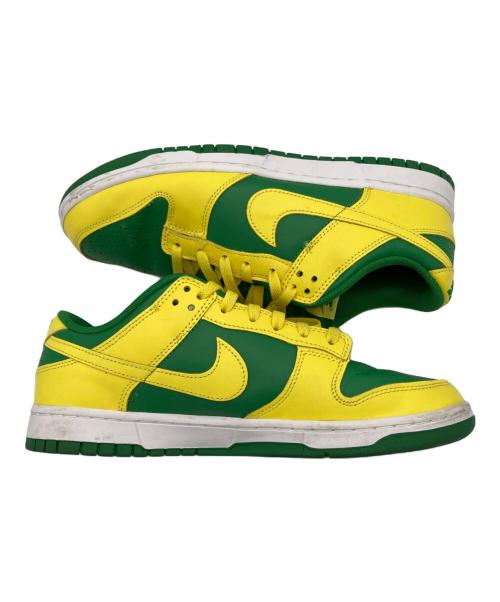 NIKE（ナイキ）NIKE (ナイキ) Dunk Low REVERSE BRAZIL グリーン×イエロー サイズ:28.5cmの古着・服飾アイテム