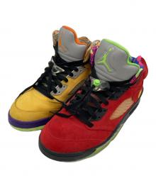NIKE（ナイキ）の古着「Air Jordan 5 "What The"」｜レッド×イエロー