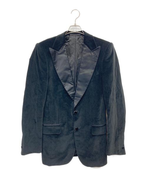 Yves Saint Laurent（イヴサンローラン）Yves Saint Laurent (イヴサンローラン) ベロアタキシードジャケット ブラック サイズ:50の古着・服飾アイテム
