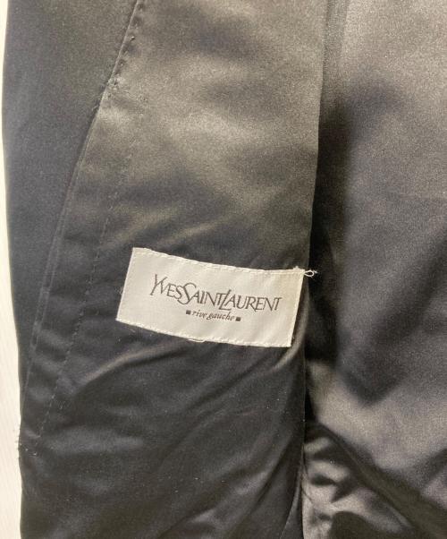 Yves Saint Laurent（イヴサンローラン）Yves Saint Laurent (イヴサンローラン) ベロアタキシードジャケット ブラック サイズ:50の古着・服飾アイテム