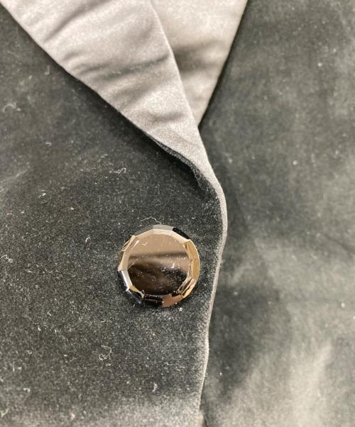 Yves Saint Laurent（イヴサンローラン）Yves Saint Laurent (イヴサンローラン) ベロアタキシードジャケット ブラック サイズ:50の古着・服飾アイテム