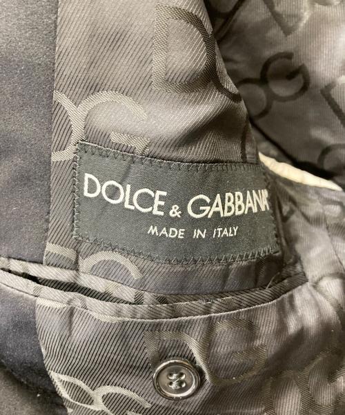 DOLCE & GABBANA（ドルチェ＆ガッバーナ）DOLCE & GABBANA (ドルチェ＆ガッバーナ) タキシードジャケット ブラック サイズ:46の古着・服飾アイテム