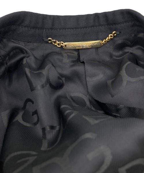 DOLCE & GABBANA（ドルチェ＆ガッバーナ）DOLCE & GABBANA (ドルチェ＆ガッバーナ) タキシードジャケット ブラック サイズ:46の古着・服飾アイテム