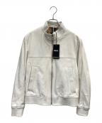 ）の古着「Mapson ラムレザーライダースジャケット」｜アイボリー