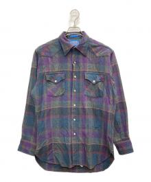PENDLETON（ペンドルトン）の古着「ウエスタンチェックシャツ」｜パープル