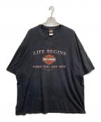 HARLEY-DAVIDSONハーレーダビッドソン）の古着「Tシャツ」｜ブラック