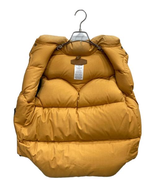 WAREHOUSE（ウエアハウス）WAREHOUSE (ウエアハウス) ウエスタンレザーヨークダウンベスト ベージュ×グリーン サイズ:Sの古着・服飾アイテム