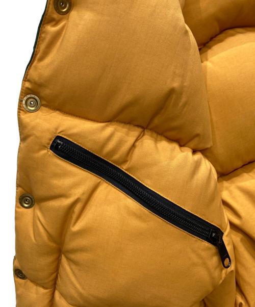 WAREHOUSE（ウエアハウス）WAREHOUSE (ウエアハウス) ウエスタンレザーヨークダウンベスト ベージュ×グリーン サイズ:Sの古着・服飾アイテム