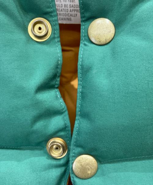 WAREHOUSE（ウエアハウス）WAREHOUSE (ウエアハウス) ウエスタンレザーヨークダウンベスト ベージュ×グリーン サイズ:Sの古着・服飾アイテム