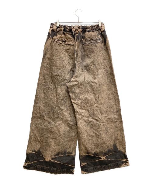 MAISON SPECIAL（メゾンスペシャル）MAISON SPECIAL (メゾンスペシャル) Destroy Denim Prime-Wide Pants/デストロイデニムプライムワイドパンツ ダークブラウン サイズ:1の古着・服飾アイテム