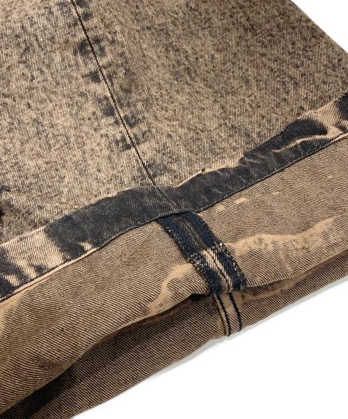 MAISON SPECIAL（メゾンスペシャル）MAISON SPECIAL (メゾンスペシャル) Destroy Denim Prime-Wide Pants/デストロイデニムプライムワイドパンツ ダークブラウン サイズ:1の古着・服飾アイテム