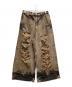MAISON SPECIAL（メゾンスペシャル）の古着「Destroy Denim Prime-Wide Pants/デストロイデニムプライムワイドパンツ」｜ダークブラウン