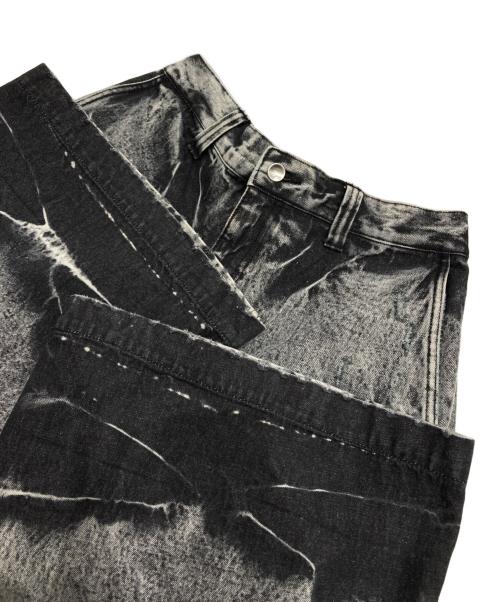 MAISON SPECIAL（メゾンスペシャル）MAISON SPECIAL (メゾンスペシャル) Destroy Denim Prime-Wide Pants/デストロイデニムプライムワイドパンツ ブラック サイズ:1の古着・服飾アイテム