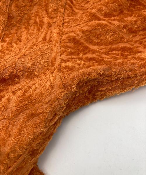 MAISON SPECIAL（メゾンスペシャル）MAISON SPECIAL (メゾンスペシャル) カットオフシャイニーリーフジャガードプライムシャツ オレンジ サイズ:01の古着・服飾アイテム