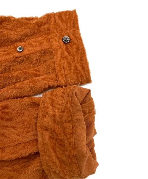 MAISON SPECIAL（メゾンスペシャル）MAISON SPECIAL (メゾンスペシャル) カットオフシャイニーリーフジャガードプライムシャツ オレンジ サイズ:01の古着・服飾アイテム