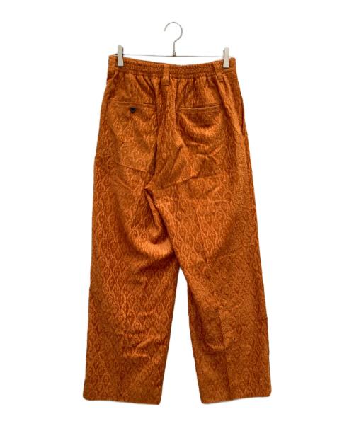 MAISON SPECIAL（メゾンスペシャル）MAISON SPECIAL (メゾンスペシャル) カットオフシャイニーリー フジャガードワンタックワイドパンツ オレンジ サイズ:02の古着・服飾アイテム