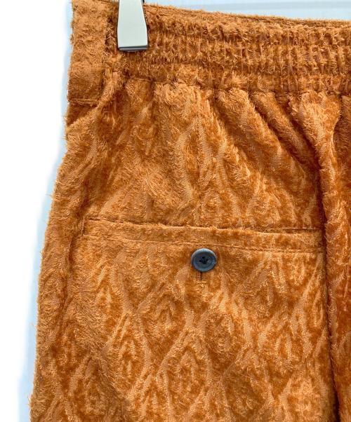 MAISON SPECIAL（メゾンスペシャル）MAISON SPECIAL (メゾンスペシャル) カットオフシャイニーリー フジャガードワンタックワイドパンツ オレンジ サイズ:02の古着・服飾アイテム