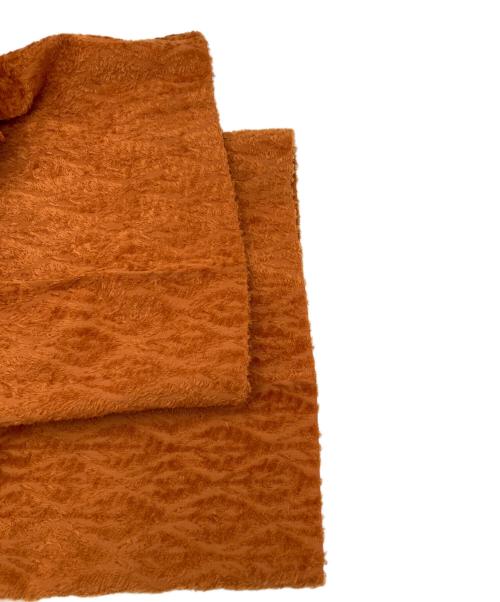 MAISON SPECIAL（メゾンスペシャル）MAISON SPECIAL (メゾンスペシャル) カットオフシャイニーリー フジャガードワンタックワイドパンツ オレンジ サイズ:02の古着・服飾アイテム