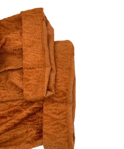 MAISON SPECIAL（メゾンスペシャル）MAISON SPECIAL (メゾンスペシャル) カットオフシャイニーリー フジャガードワンタックワイドパンツ オレンジ サイズ:02の古着・服飾アイテム