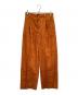 MAISON SPECIAL（メゾンスペシャル）の古着「カットオフシャイニーリー フジャガードワンタックワイドパンツ」｜オレンジ