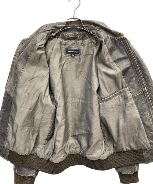 TANNERS AVENUE（タンナーズアヴェニュー）TANNERS AVENUE (タンナーズアヴェニュー) レザージャケット グレー サイズ:Lの古着・服飾アイテム