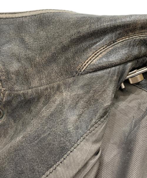 TANNERS AVENUE（タンナーズアヴェニュー）TANNERS AVENUE (タンナーズアヴェニュー) レザージャケット グレー サイズ:Lの古着・服飾アイテム