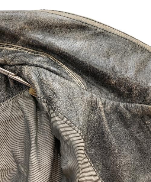 TANNERS AVENUE（タンナーズアヴェニュー）TANNERS AVENUE (タンナーズアヴェニュー) レザージャケット グレー サイズ:Lの古着・服飾アイテム