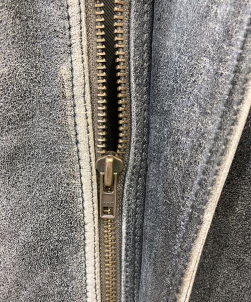 TANNERS AVENUE（タンナーズアヴェニュー）TANNERS AVENUE (タンナーズアヴェニュー) レザージャケット グレー サイズ:Lの古着・服飾アイテム