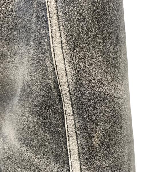 TANNERS AVENUE（タンナーズアヴェニュー）TANNERS AVENUE (タンナーズアヴェニュー) レザージャケット グレー サイズ:Lの古着・服飾アイテム