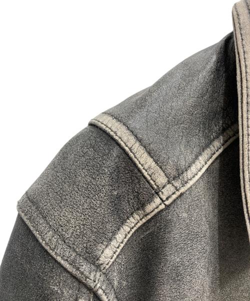 TANNERS AVENUE（タンナーズアヴェニュー）TANNERS AVENUE (タンナーズアヴェニュー) レザージャケット グレー サイズ:Lの古着・服飾アイテム