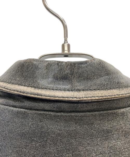 TANNERS AVENUE（タンナーズアヴェニュー）TANNERS AVENUE (タンナーズアヴェニュー) レザージャケット グレー サイズ:Lの古着・服飾アイテム